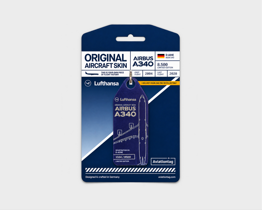 AviationTag Lufthansa Airbus A340-600 D-AIHE