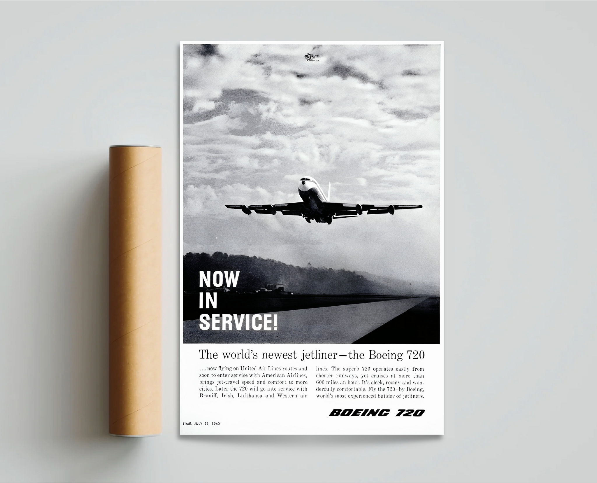 "Now In Service" Vintage Magazine-Scan Poster